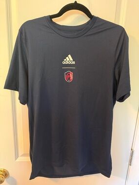 Navy St Louis City soccer team tshirt